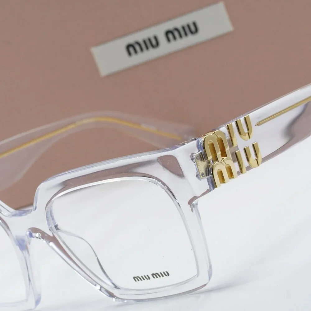 Miu Miu MU04UV 2AZ1O1 Square Eyeglasses 52mm - Crystal